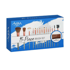 Aqua Color Line 15 Piece Brush Set