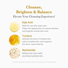 Medicube - Kojic Acid Turmeric Toning Cleanser