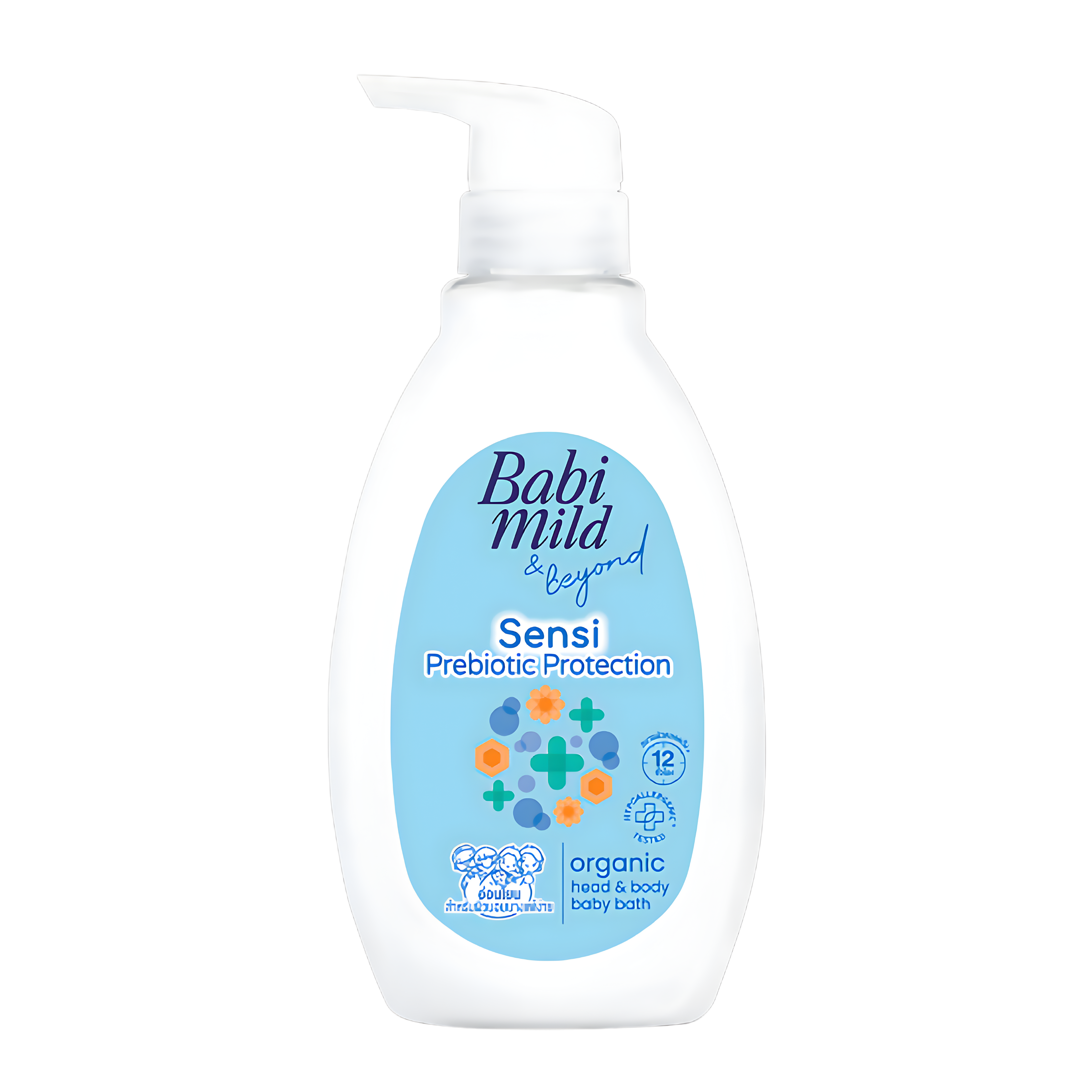 Babi Mild & Beyond Prebiotic Protection Organic Head & Body Baby Bath 380 ml