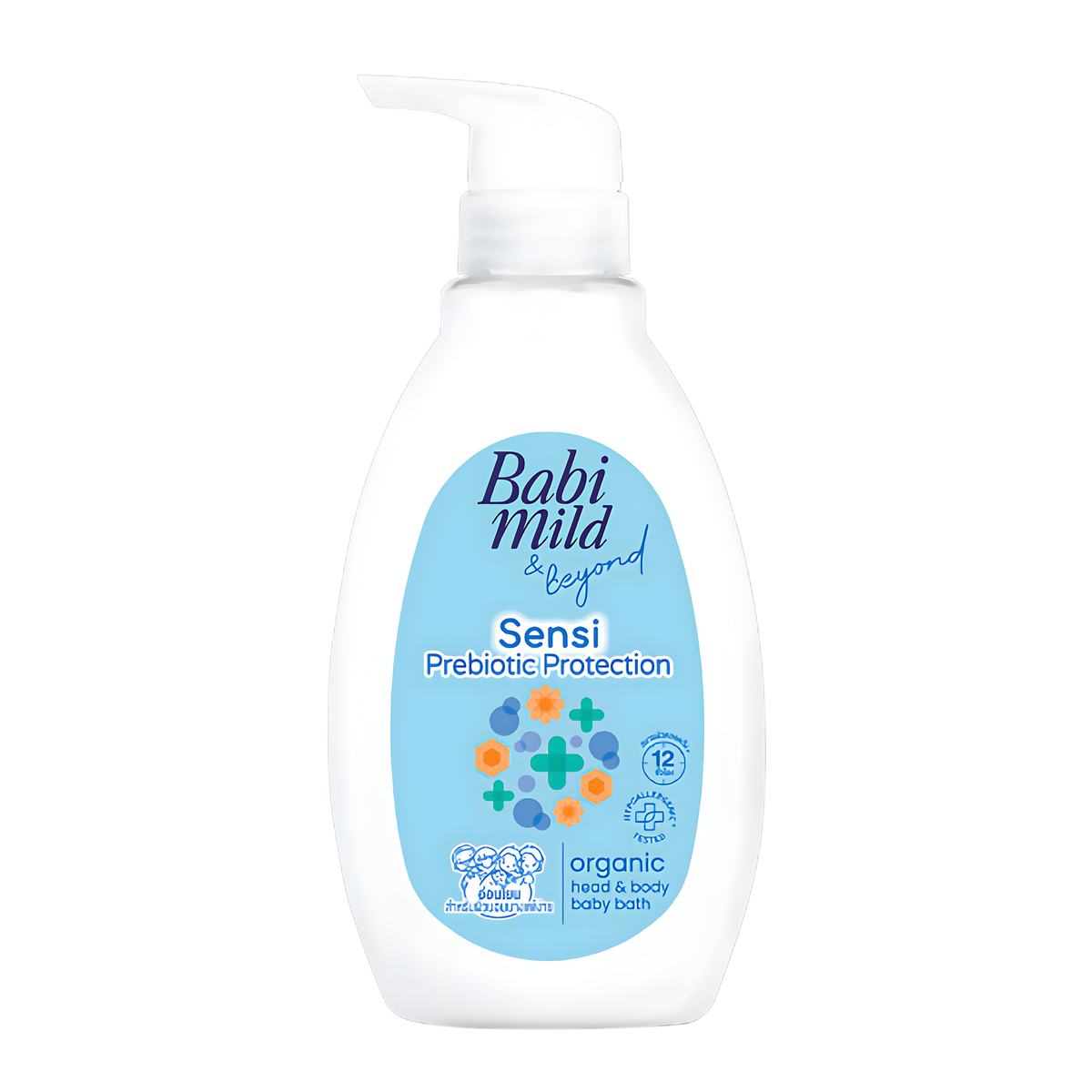 Babi Mild & Beyond Prebiotic Protection Organic Head & Body Baby Bath 380 ml