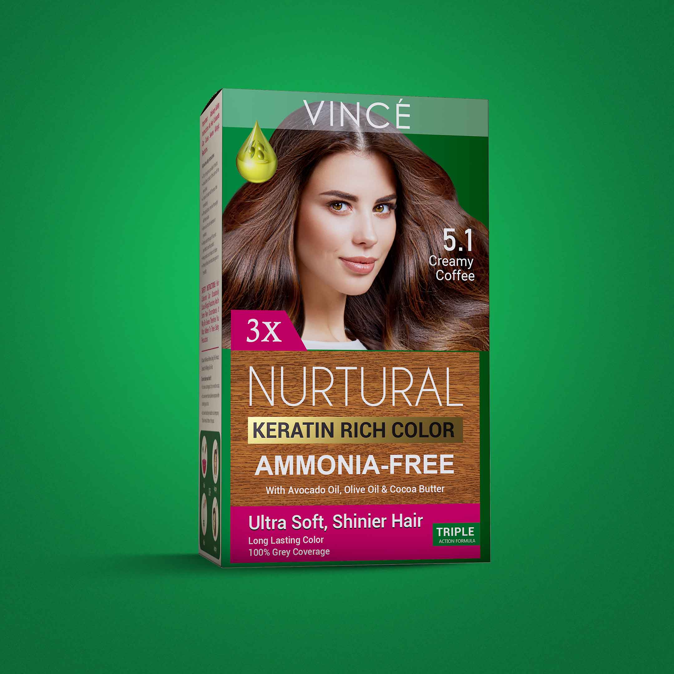 5.1 - Creamy Coffee - Nurtural Women Hair Color
