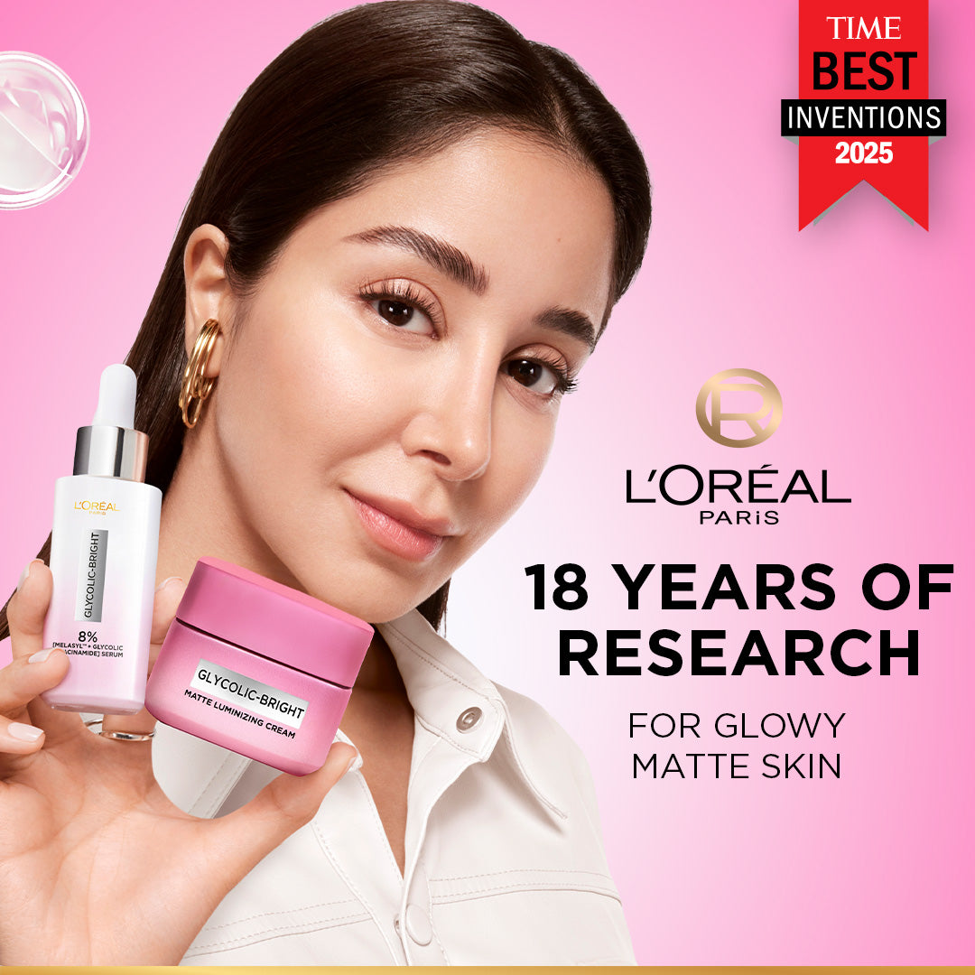 L'Oreal Paris - Glycolic Bright Matte Luminizing Cream With Melasyl - 30Ml