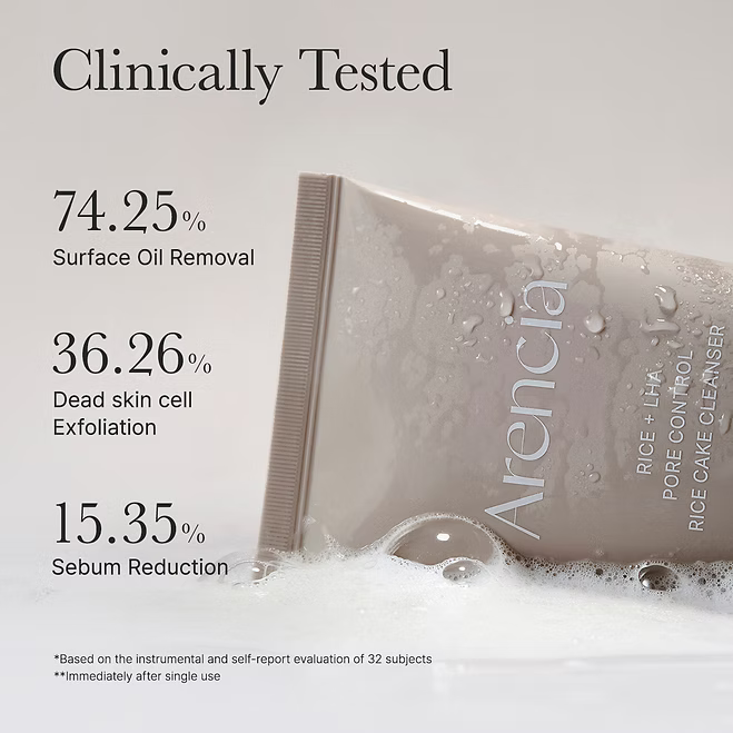 Arencia - Rice + LHA Pore Control Rice Cake Cleanser