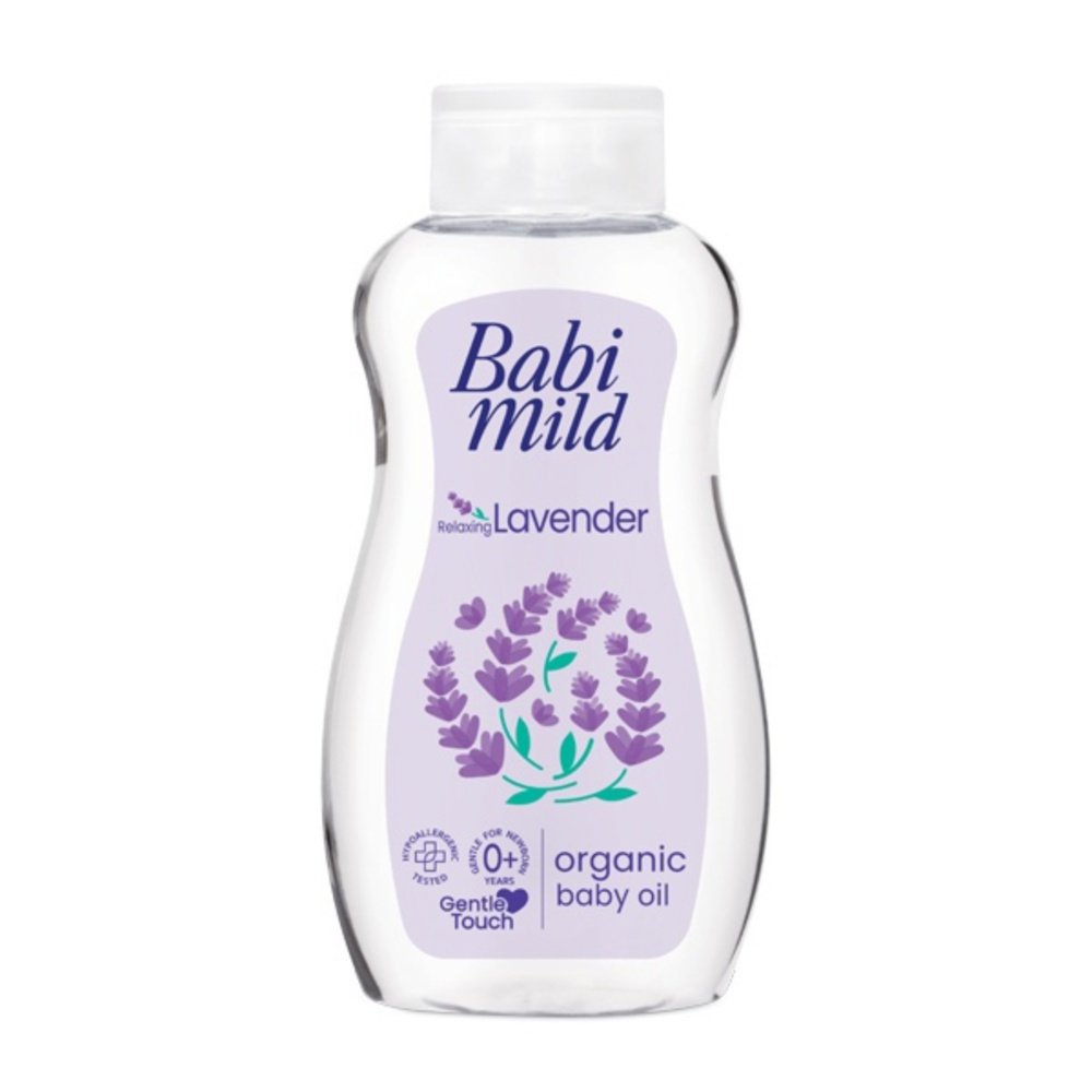 Babi Mild Relaxing Lavender Organic Baby Oil 200 ml