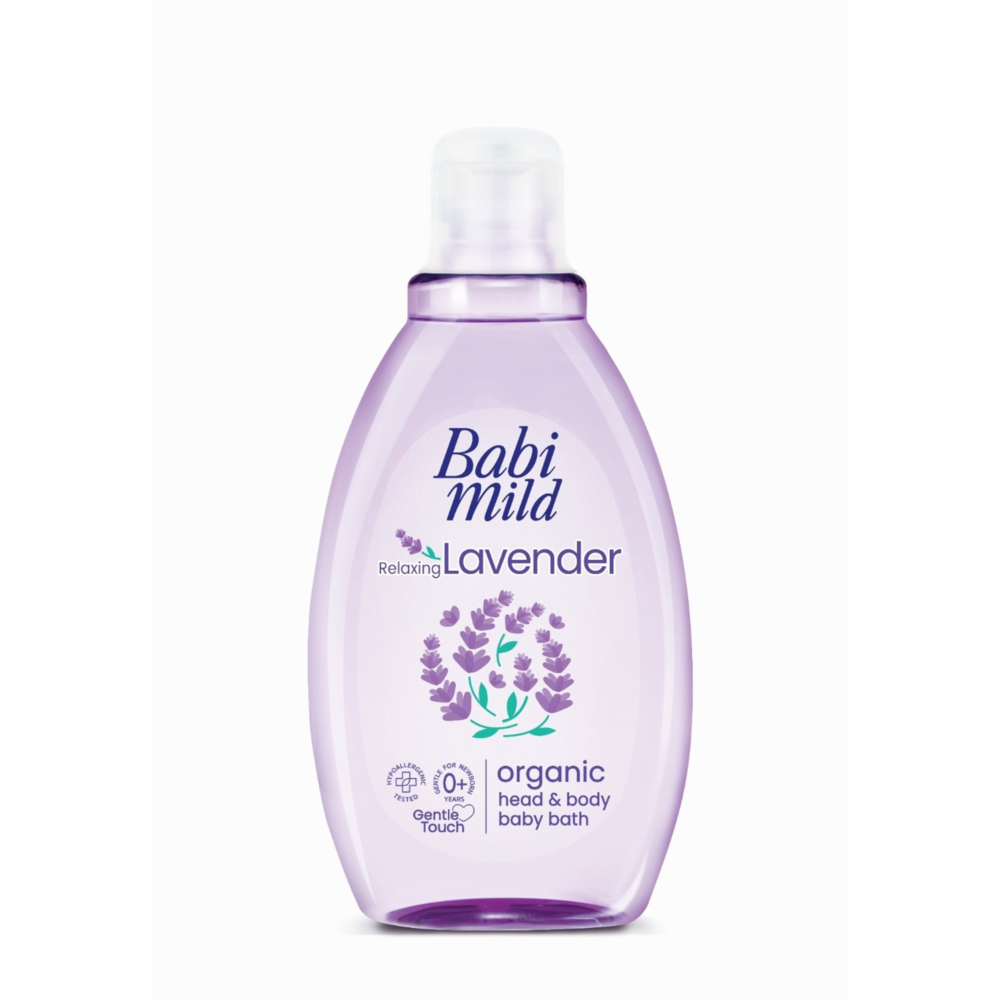 Babi Mild Relaxing Lavender Organic Head & Body Baby Bath 180 ml