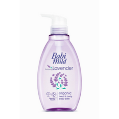 Babi Mild Relaxing Lavender Organic Head & Body Baby Bath 380 ml