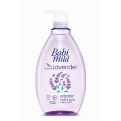 Babi Mild Relaxing Lavender Organic Head & Body Baby Bath 800 ml