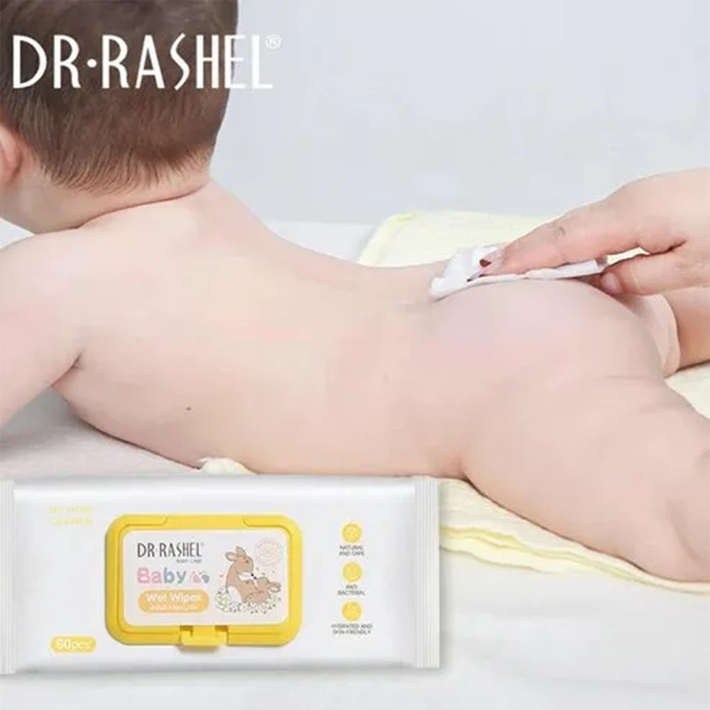 Dr Rashel Baby Wet Wipes - Pack of 80 pcs
