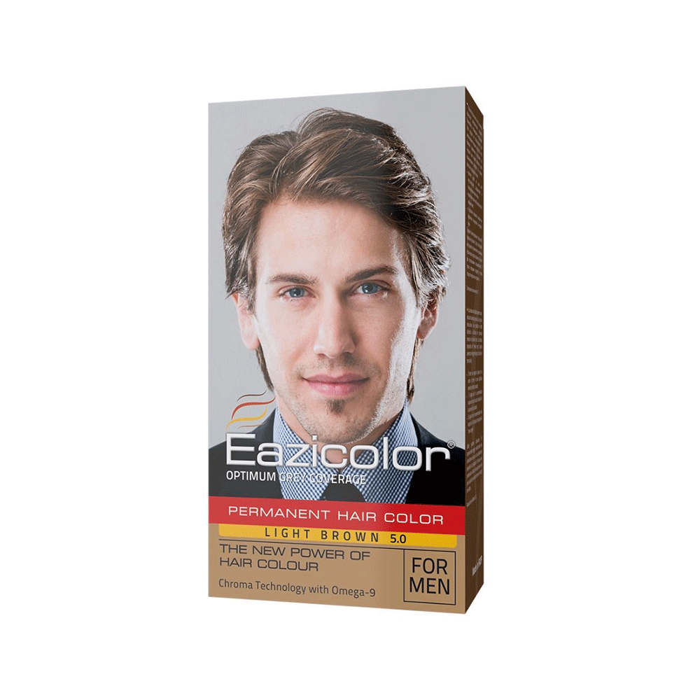 Eazicolor Permanent Hair Color (5.0-Light Brown)