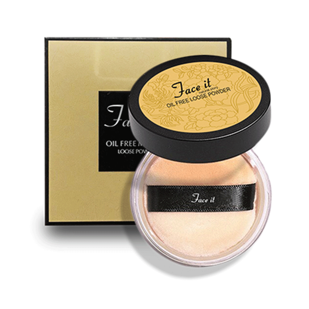 Face it Natural Story Oil Free Loose Powder (Shade-Biscuit Ivory)