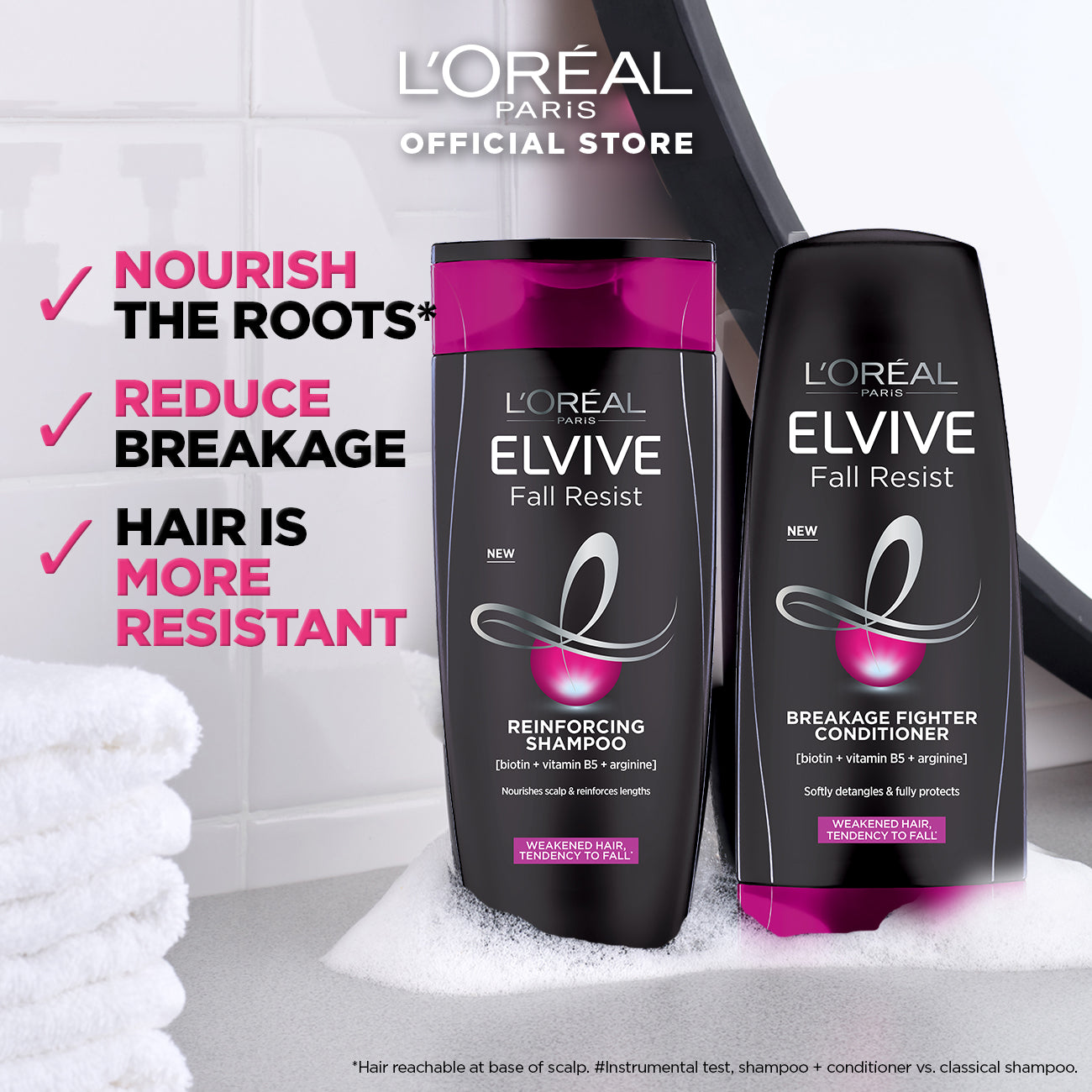 L'Oreal paris elvive fall resist shampoo 175 ml - for hairfall