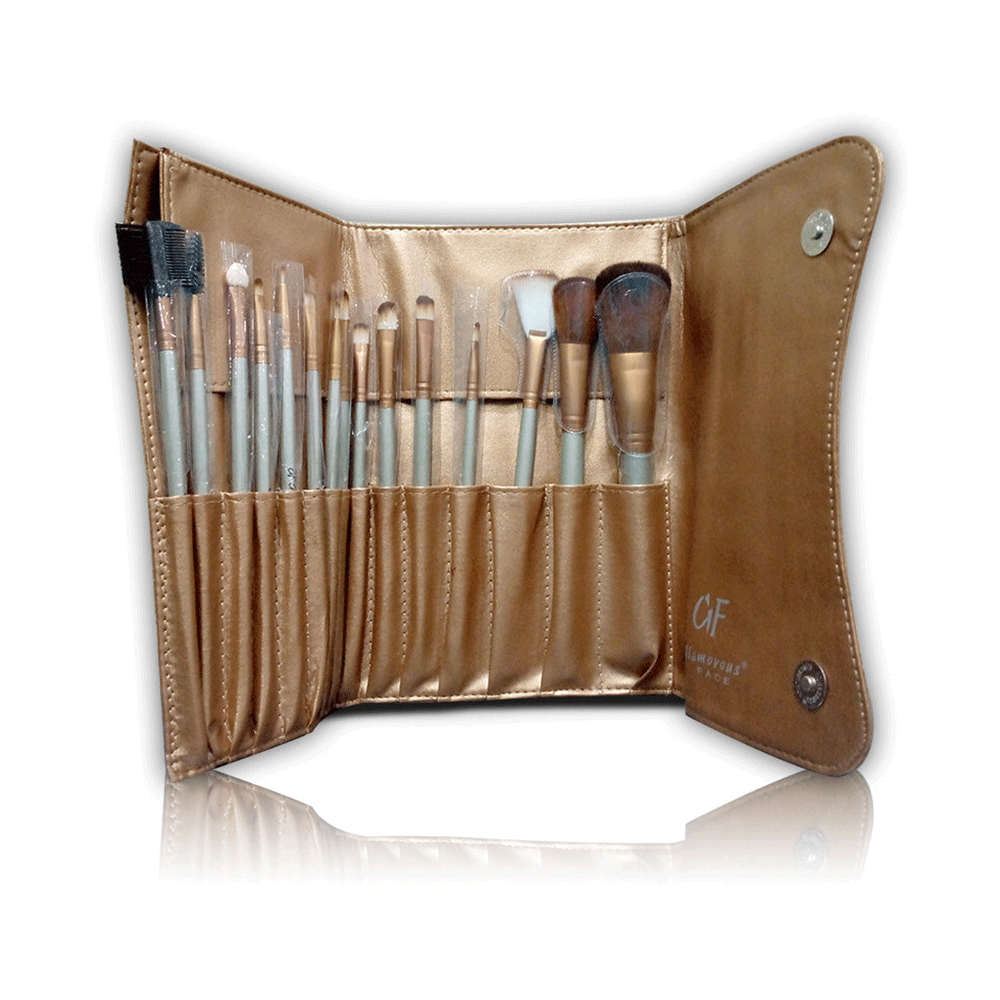 Glamorous Face 15 Pcs Make-Up Brush Set For Professional Make-Up