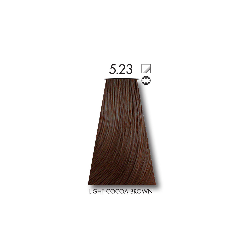 Keune Tinta LIGHT COCOA BROWN 5.23 with Keune Developer 20 Volume - 60 ml