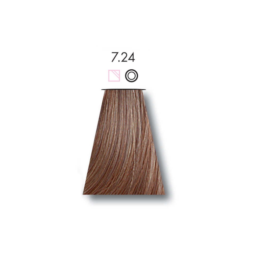 Keune Tinta Medium Pearl Copper Blonde 7.24 with Keune Developer 20 Volume - 60 ml