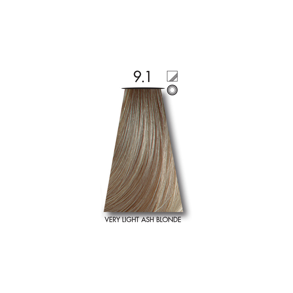 Keune Tinta VERY LIGHT ASH BLONDE 9.1 with Keune Developer 20 Volume - 60 ml