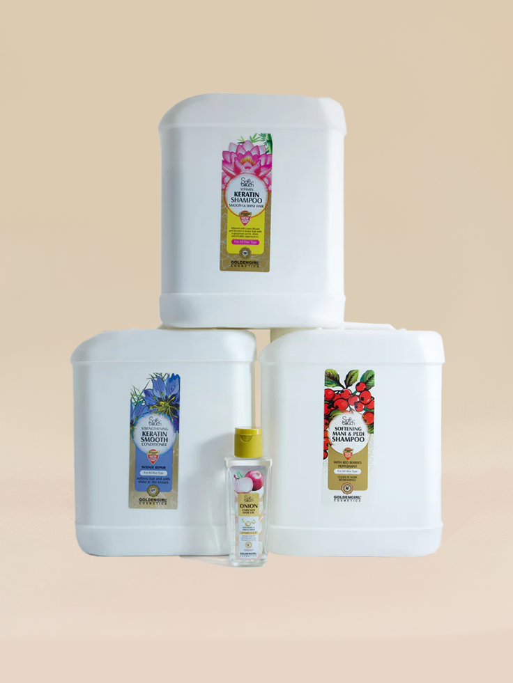 Salon – Keratin Smooth Kit (Frizz control & shine for treated hair)