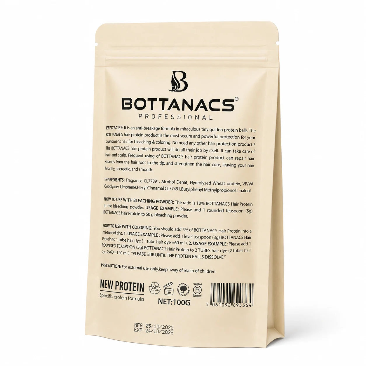 BOTTANACS Purple Protein Hair Treatment Balls – 100g